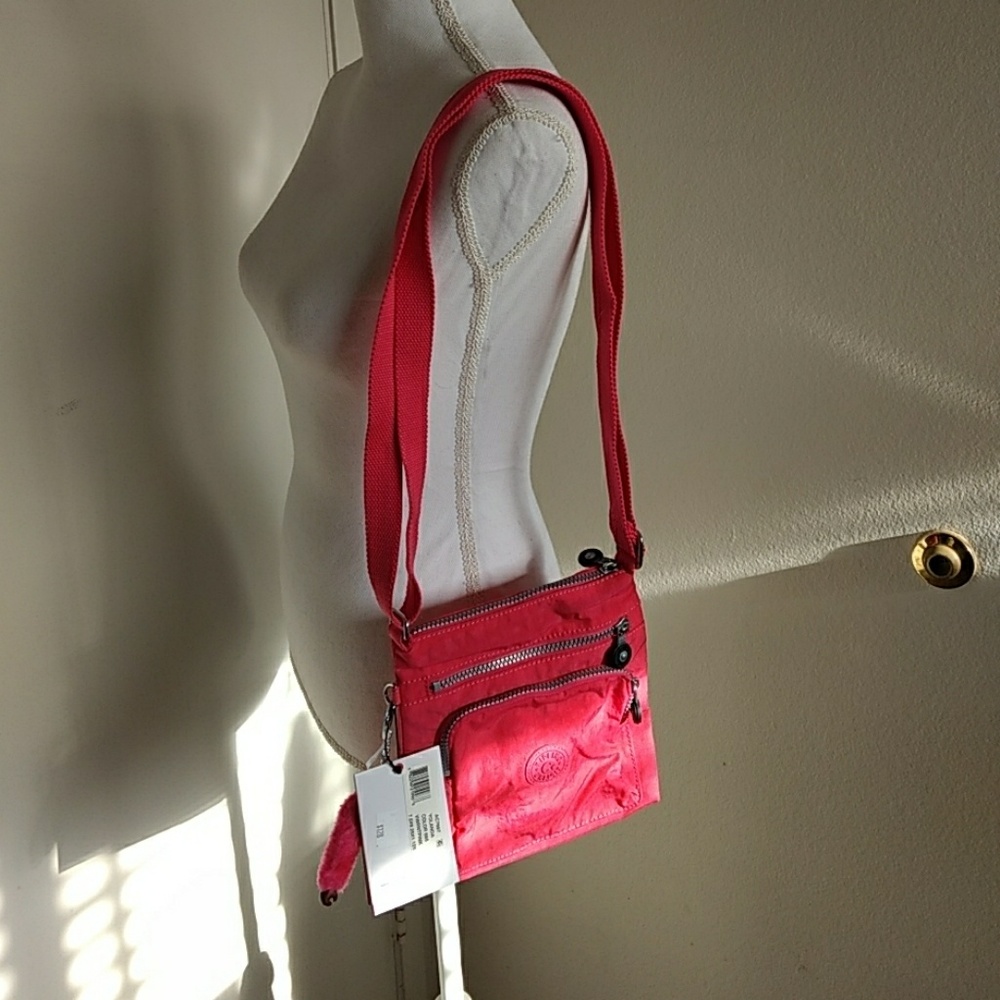 kipling crossbody shoulder woman bag pink